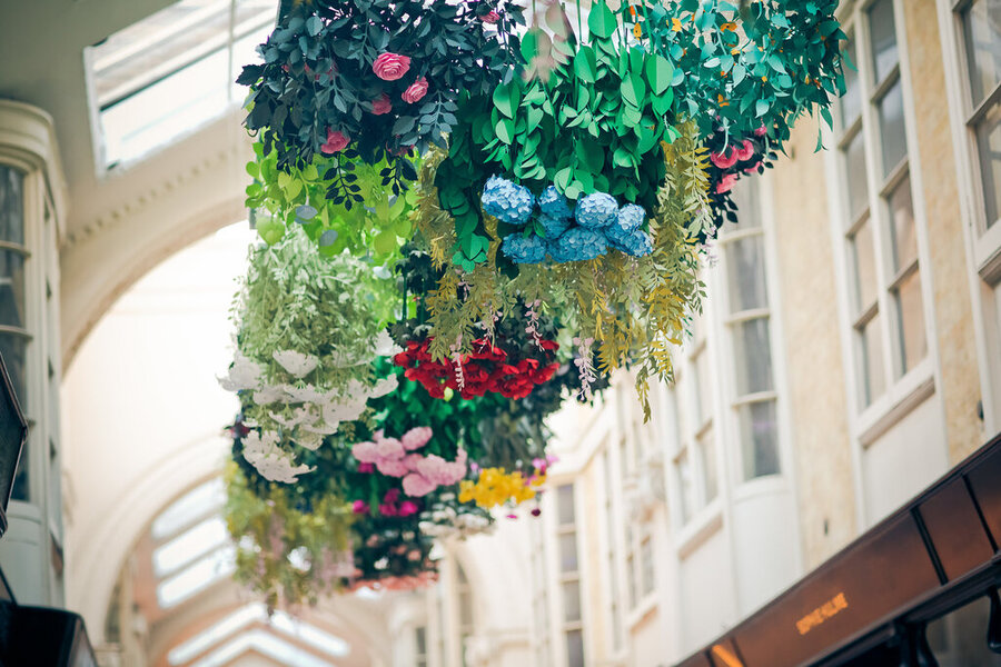 the English garden - Installation by Mathilde Nivet 